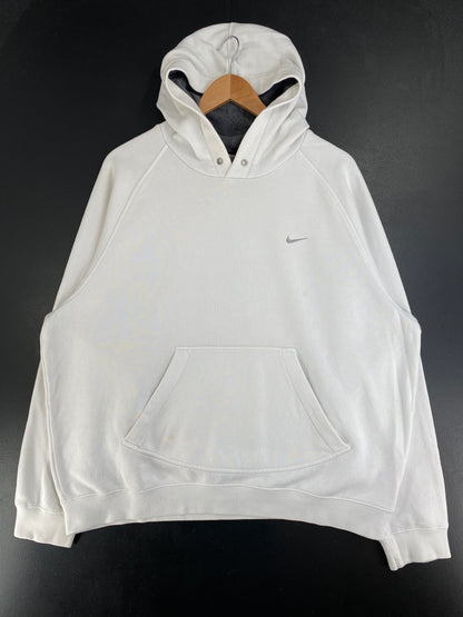 00' NIKE MINI SWOOSH  Size L Vintage Hoodie Sweat-Shirt / G2849S