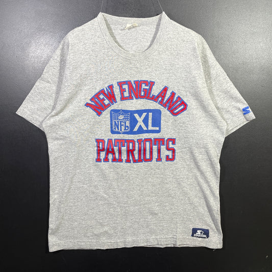 (XL) 90's STARTER x NEW ENGLAND PATRIOTS Vintage NFL T-Shirt / A0855T