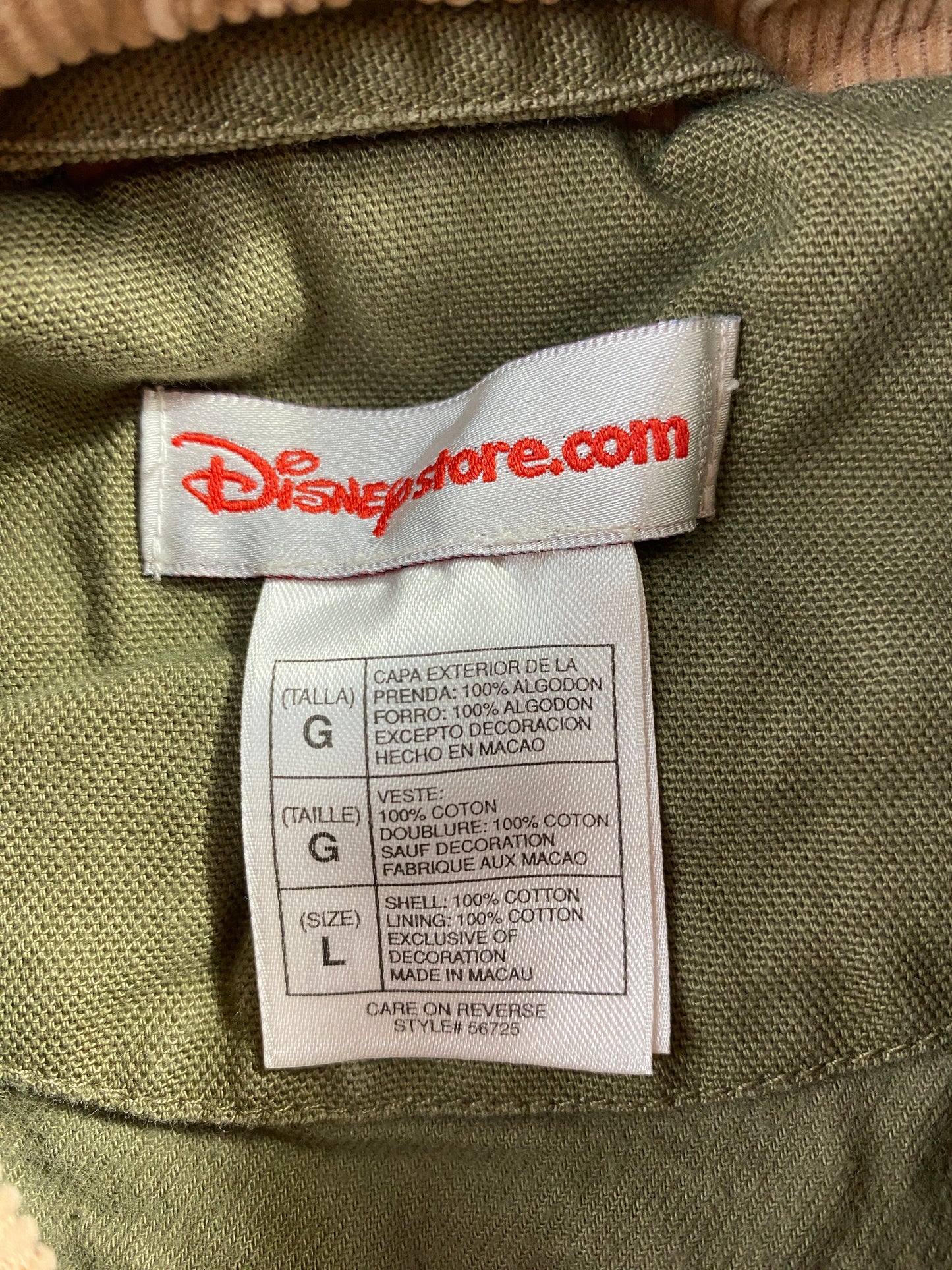 Vintage DISNEY POOH Size L Button Down Jacket / F6900J