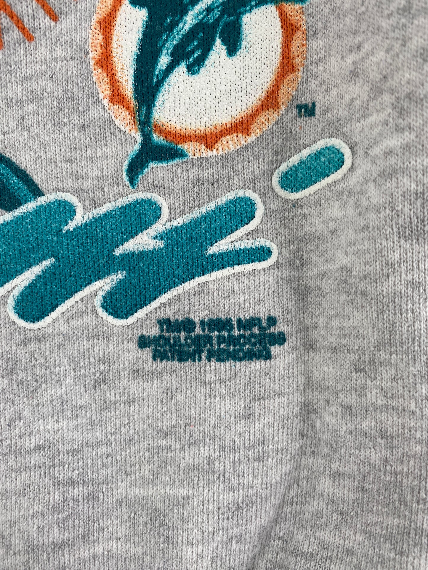 1996 MIAMI DOLPHINS Made in USA Size XL Vintage NFL Sweat-Shirt / F1209S