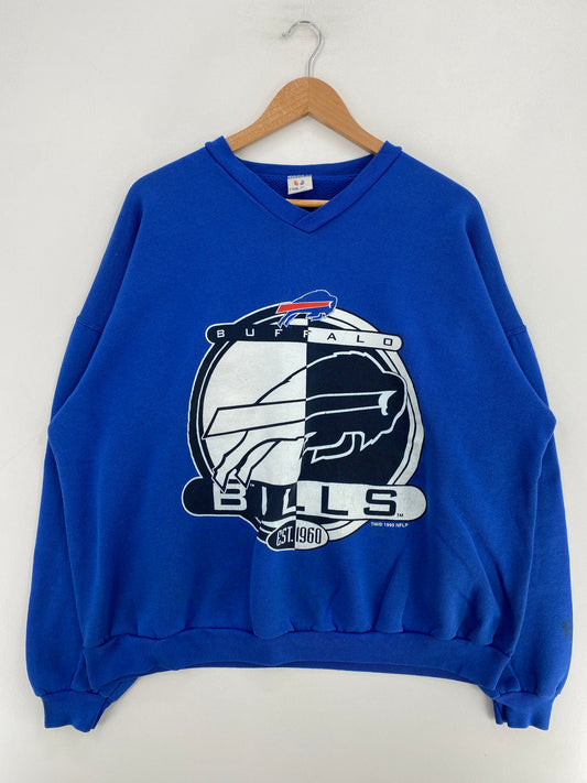 1995 BUFFALO BILLS Made in USA Size Approx. L Vintage NFL Sweat-Shirt / G1544S