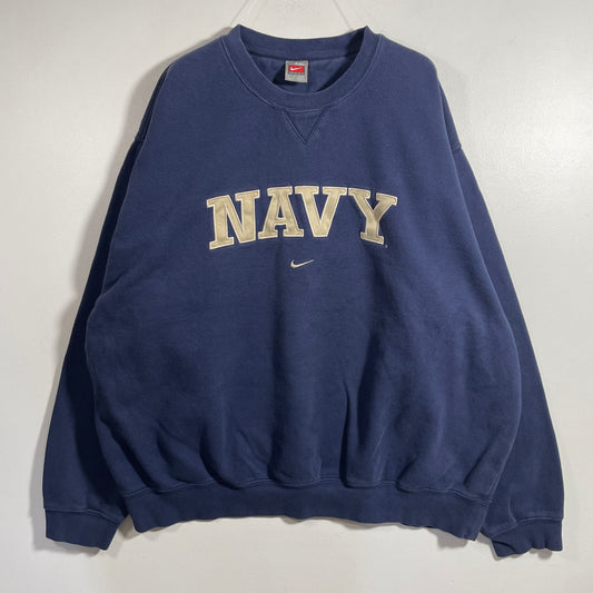 (XXL) 00’ NIKE X NAVY Vintage Sweatshirt / A1187S