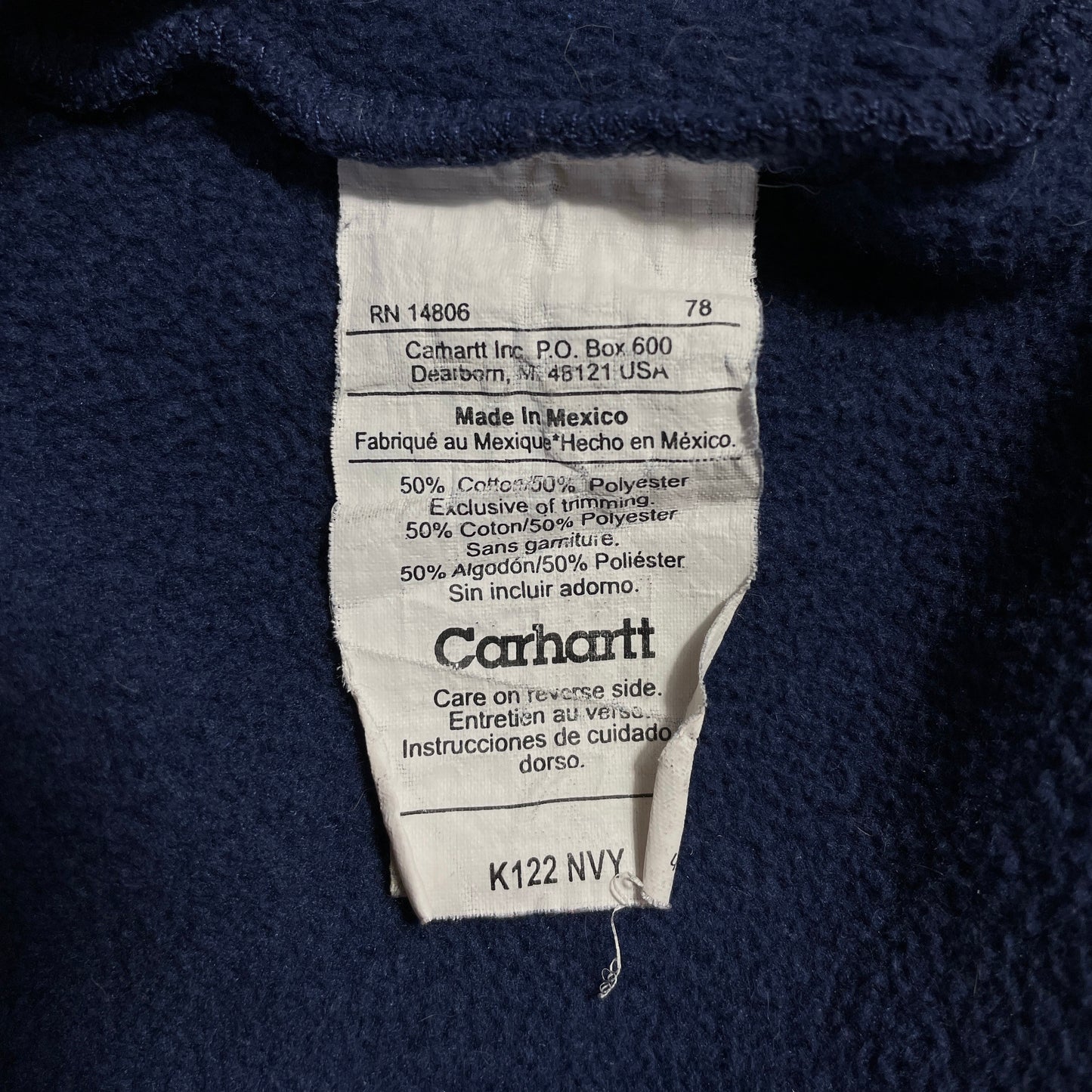 (XL) Vintage CARHARTT Size XL Hoodie Sweatshirt / A1063S
