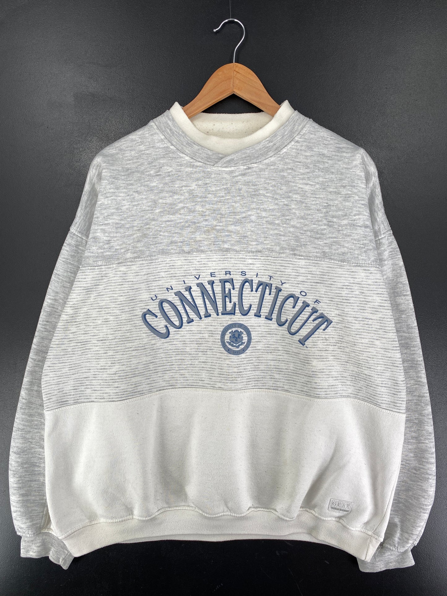 90's CONNECTICUT Size XL Vintage College Sweat-Shirt / F2921S