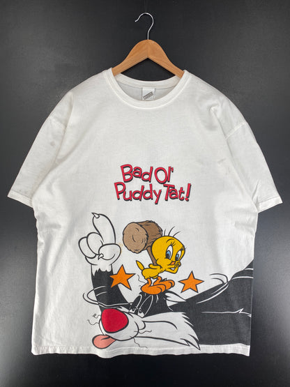 1999 LOONEY TUNES Size Approx.XXL Vintage T-shirt / F9557T