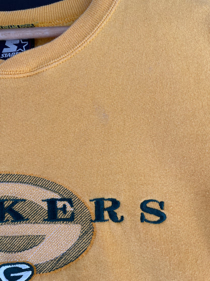 90's STARTER x GREEN BAY PACKERS Made in USA Size XL Vintage NFL Sweat-Shirt / F7548S