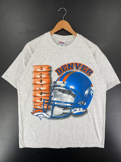 1997 DENVER BRONCOS Size L Vintage NFL T-Shirt / F3277T