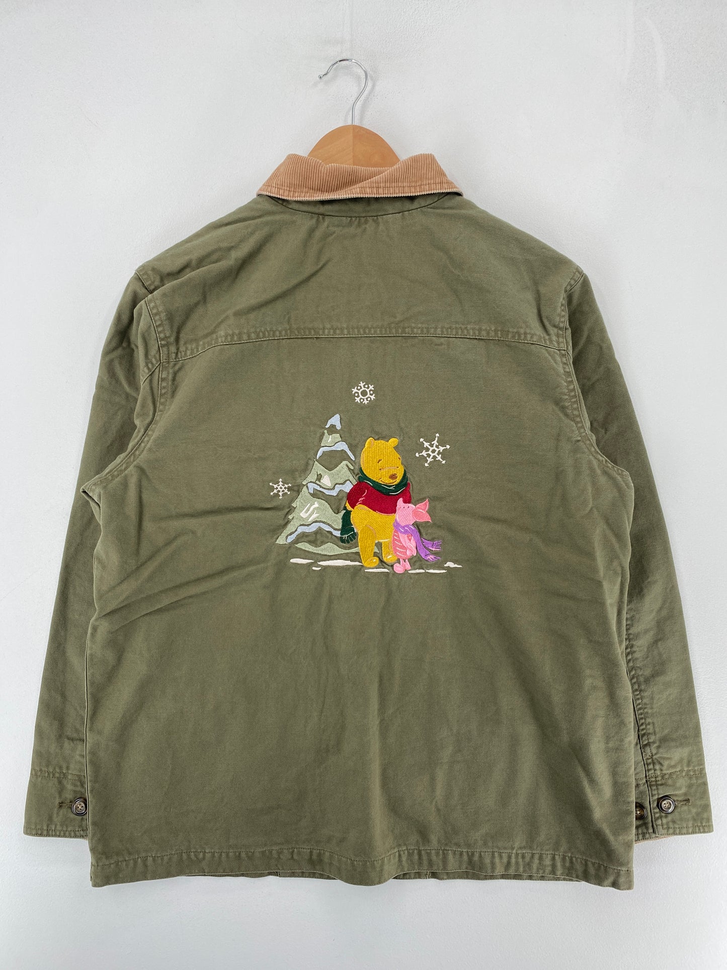Vintage DISNEY POOH Size L Button Down Jacket / F6900J