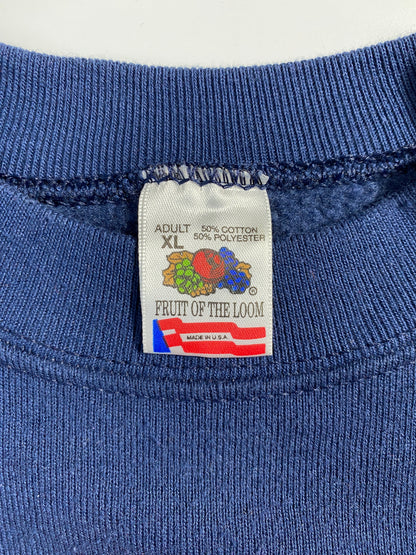 90's ILLINOIS FIGHTING ILLINI Made in USA Size XL Vintage College Sweat-shirt / F6710S