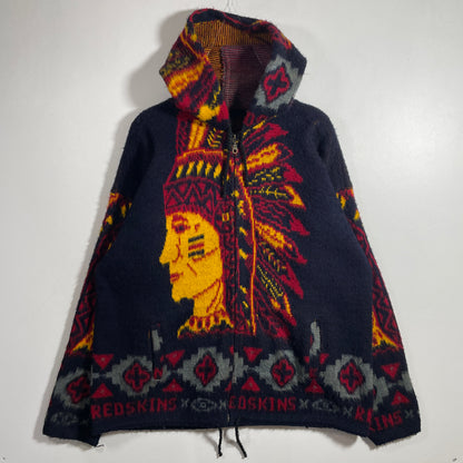 (L) Vintage RUMINAHUI RED SKINS Wool Knit Sweater / A1258K