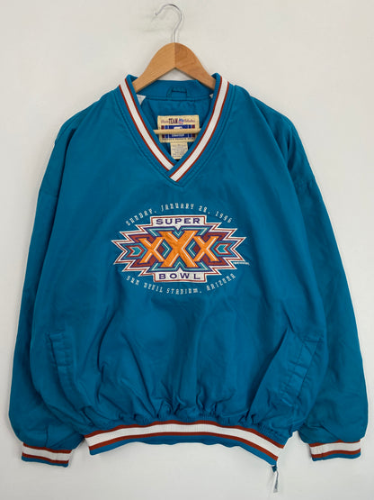 1996 STARTER X SUPER BOWL Size XL Vintage NFL Nylon Jacket / G6277N