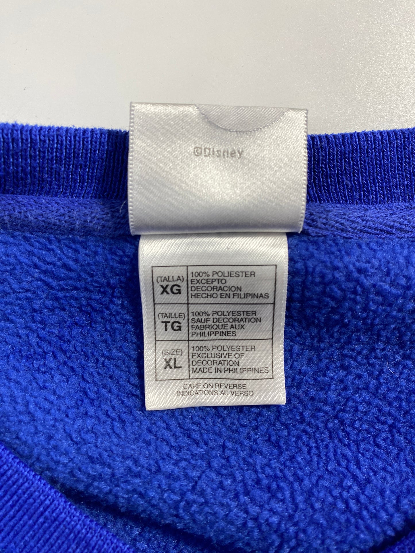00' DISNEY MICKEY CHRISTMAS Size XL Vintage Fleece Sweat-shirt / F6168S