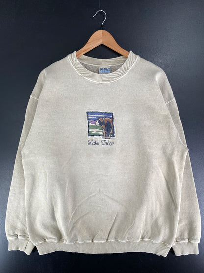 Vintage LAKE TAHOE BEAR Size XL Animal Sweat-Shirt / F5230S