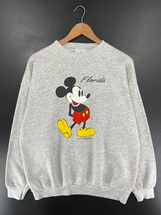 90's DISNEY FLORIDA MICKEY Made in USA Size XL Vintage Sweat-shirt / G4976S