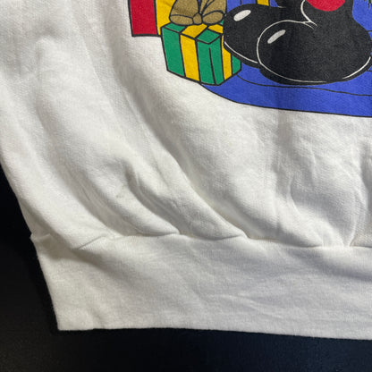 (1X) 90’s Dead Stock DISNEY MICKEY AND FRIENDS CHRISTMAS Sweatshirt / A1356S