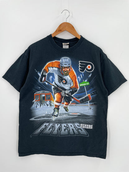 90’s LIQUID BLUE x PHILADELPHIA FLYERS Size L Vintage NHL T-Shirt / F1481T