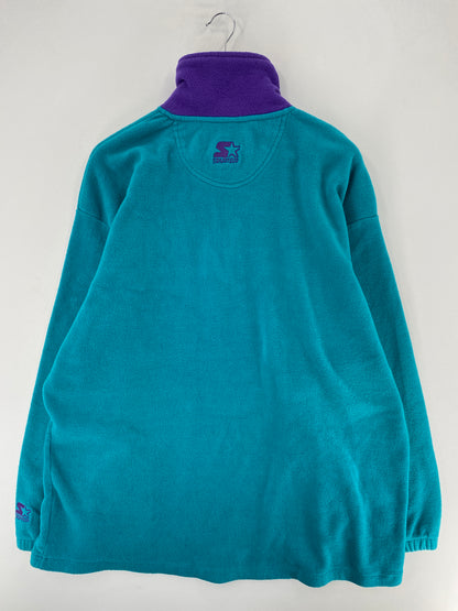 90's STARTER X HORNETS Size XXL Vintage NBA Fleece Jacket / F3195J