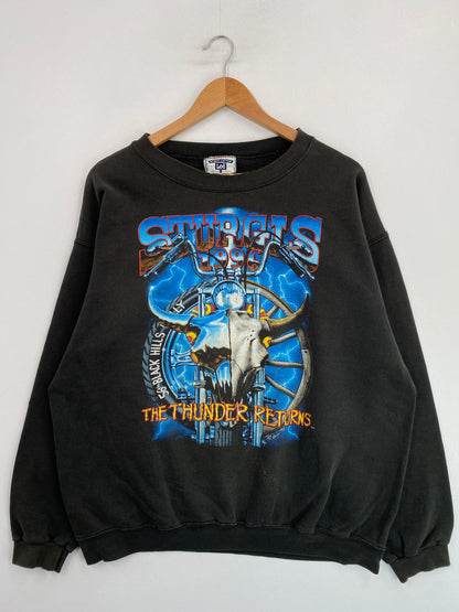 1996 STURGIS Made in USA Size L Vintage Sweat-Shirt / G6190S