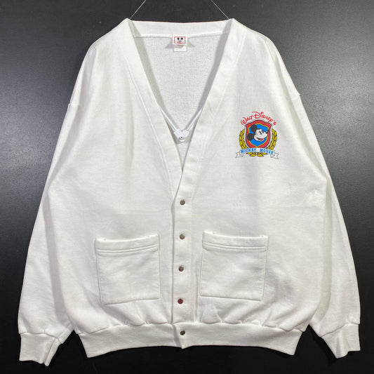 (Approx.L) 90's DISNEY MICKEY Vintage Sweat Cardigan/ A0785S
