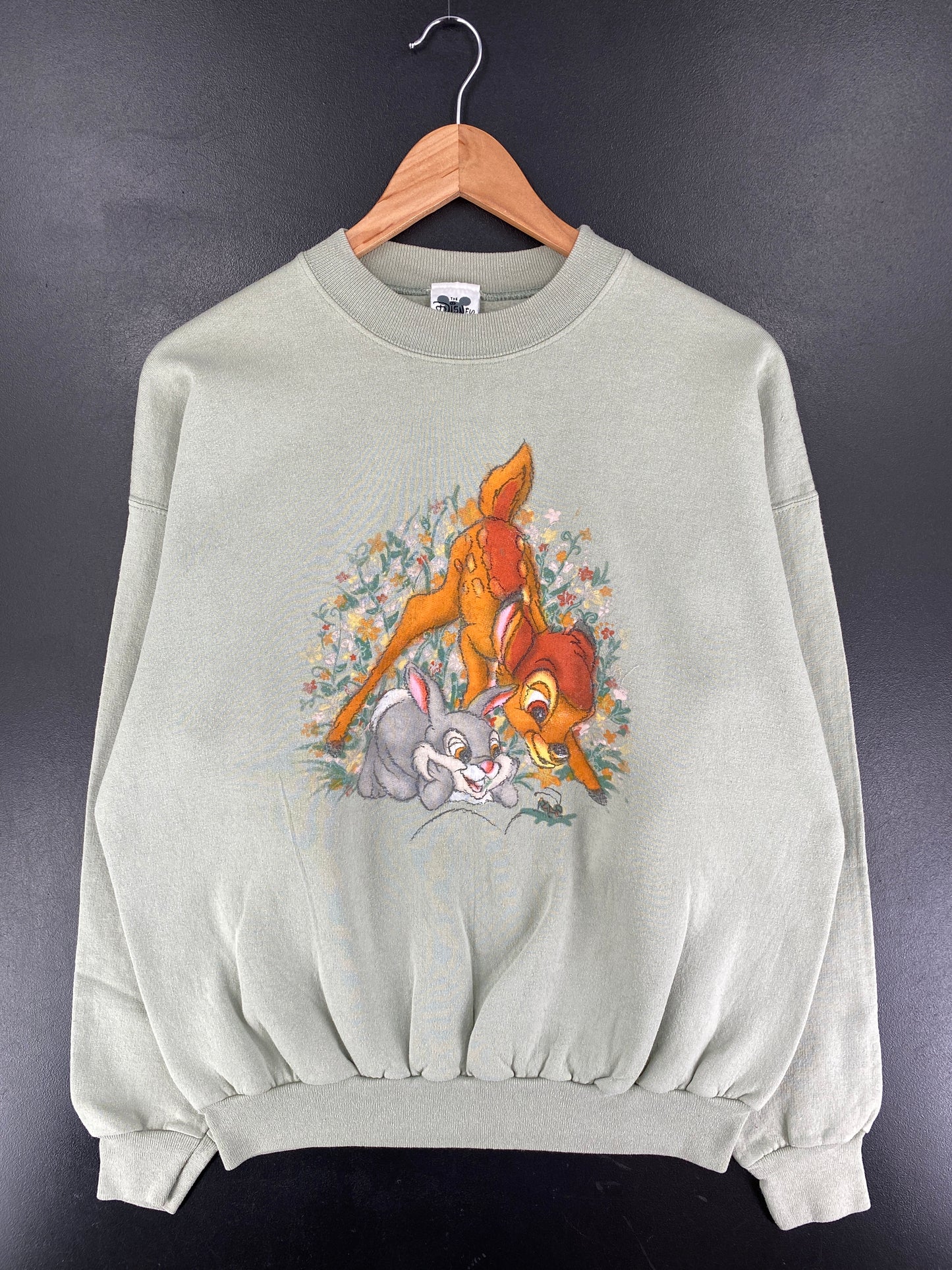 00' DISNEY BAMBI Made in USA Size L Vintage Sweat-shirt / F3269S