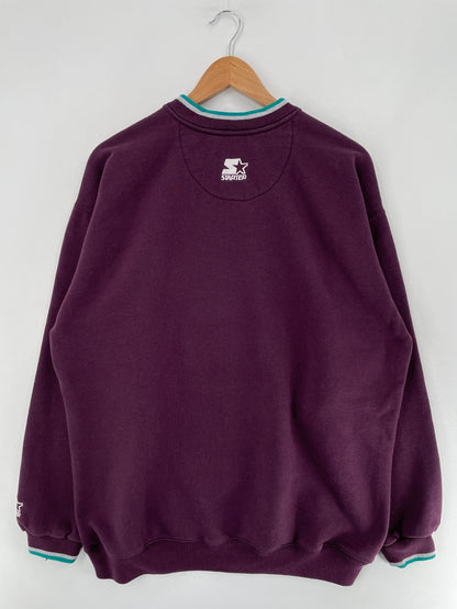90’s STARTER x ANAHEIM MIGHTY DUCKS Size XL NHL Sweat-shirt / F4613S