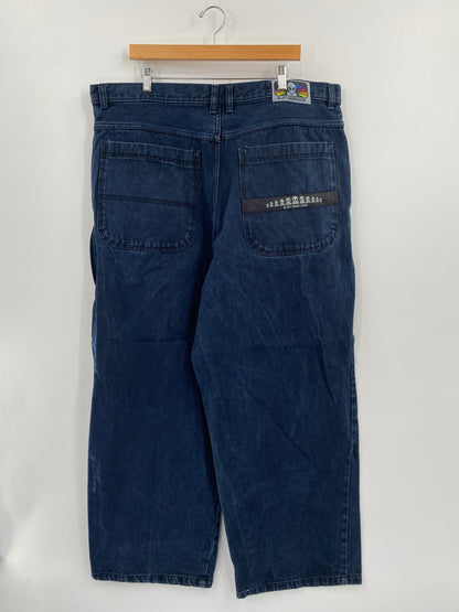 Vintage ALIEN WORK SHOP Size W42 x L31 SK8 Denim Pants / G4679P