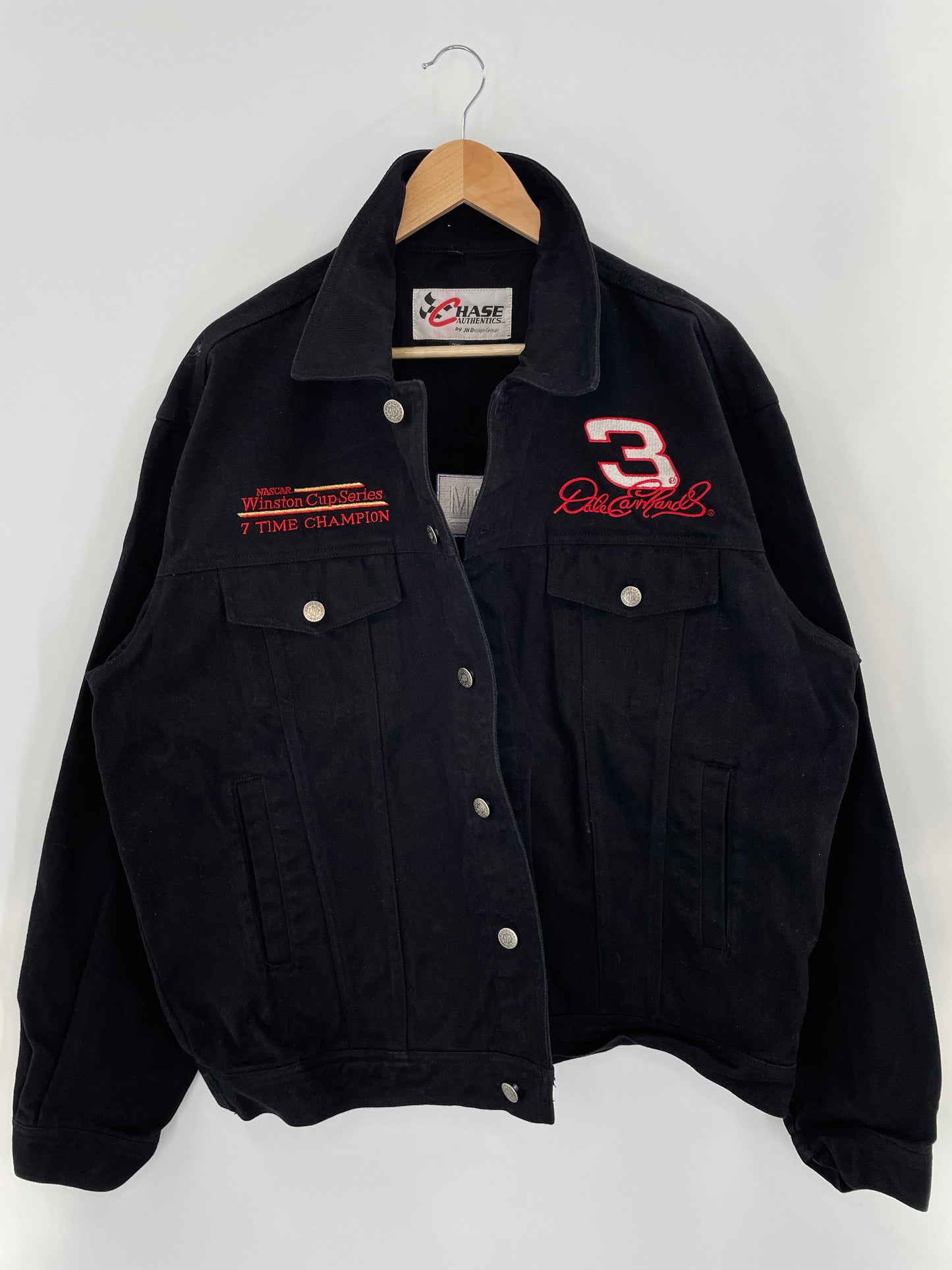 Vintage NASCAR WINSTON CUP x DALE EARNHARDT Size XXL Racing Denim Jacket / F4816J