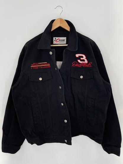 Vintage NASCAR WINSTON CUP x DALE EARNHARDT Size XXL Racing Denim Jacket / F4816J