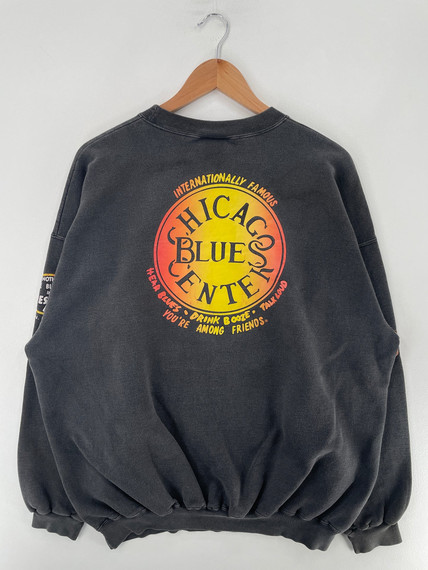 90’s KINGSTON MINES CHICAGO Size XL Sweat-shirt / F7431S