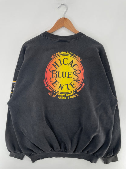 90’s KINGSTON MINES CHICAGO Size XL Sweat-shirt / F7431S