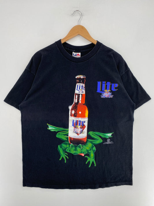 1996 MILLER LITE Made in USA Size XL Vintage T-Shirt / G1442T