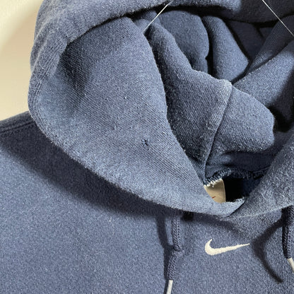 (L) 90's NIKE CENTER SWOOSH Vintage Hoodie Sweatshirt / A0802S