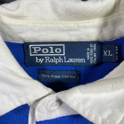 (XL) 90’s POLO RALPH LAUREN Pima Cotton knit Rugby-shirt / A01050R
