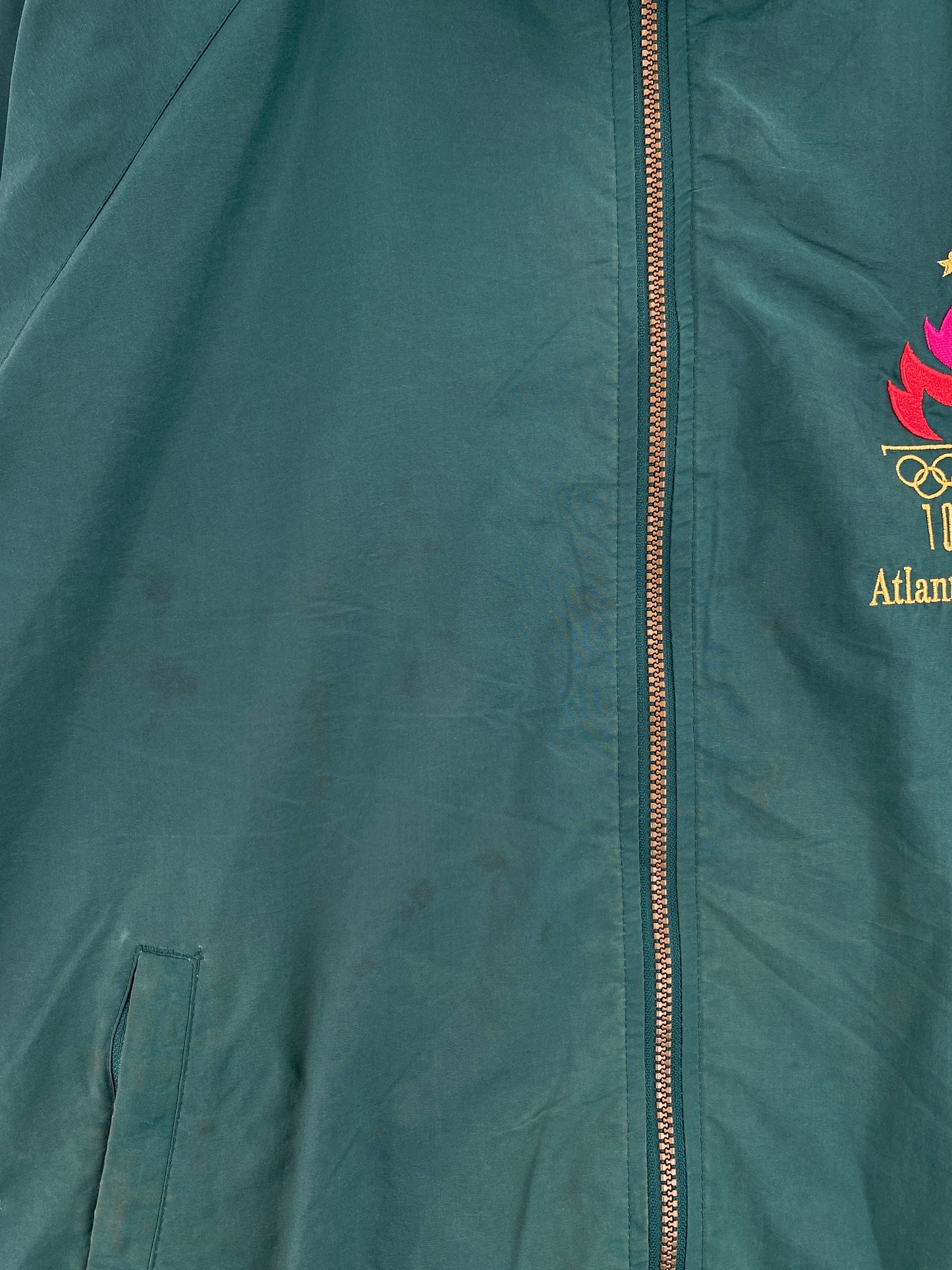 1996 ATLANTA OLYMPIC Size L Vintage Zip-up Nylon Jacket / G4544N
