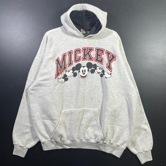 (XL) 90's DISNEY MICKEY Vintage Hoodie Sweatshirt / A0884S