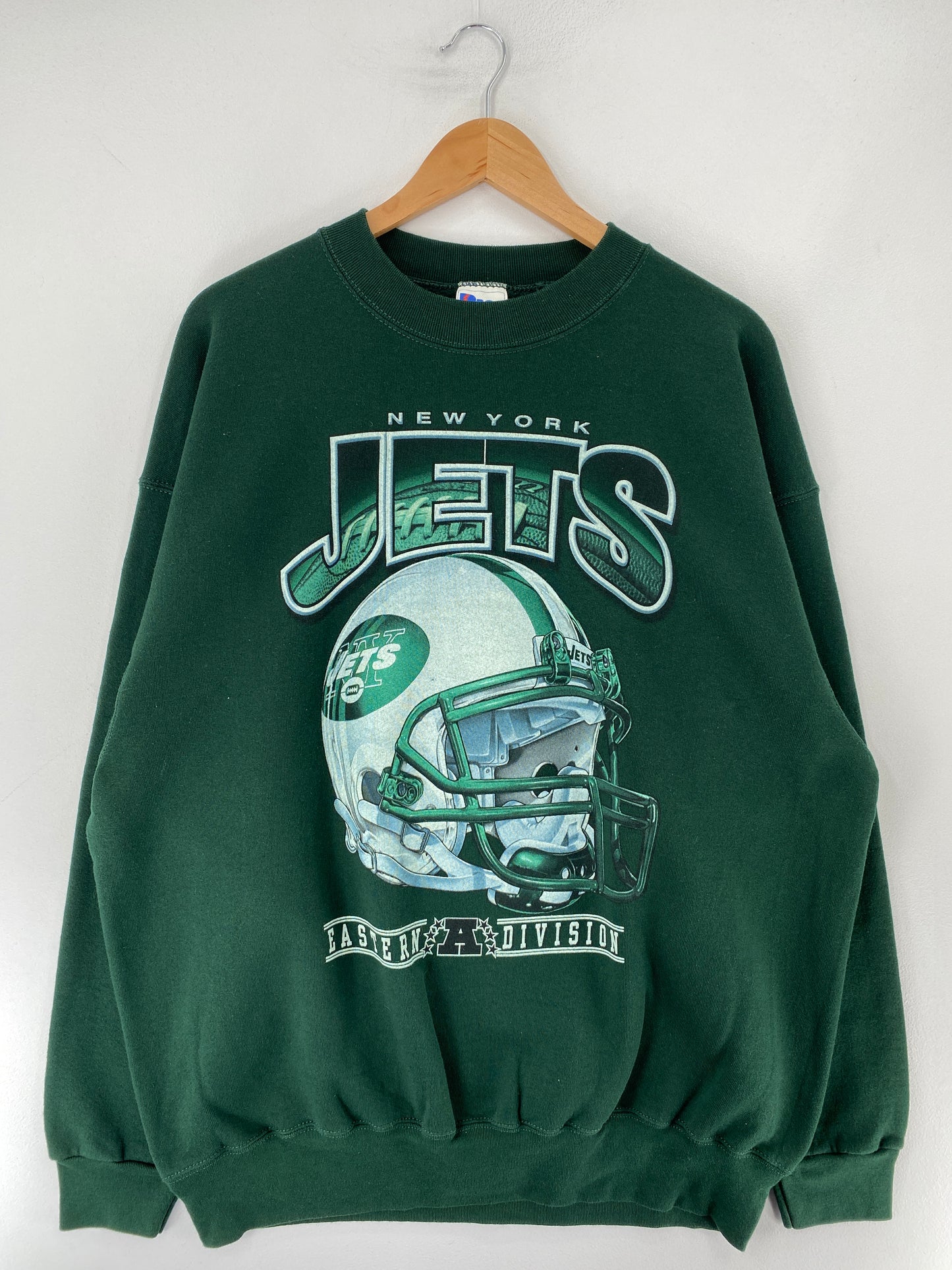 90's NEW YORK JETS Made in USA Size XXL Vintage NFL Sweat-shirt / F1434S
