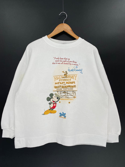 90’s DISNEY MICKEY Size L-XL Vintage Sweat-shirt / E8925S