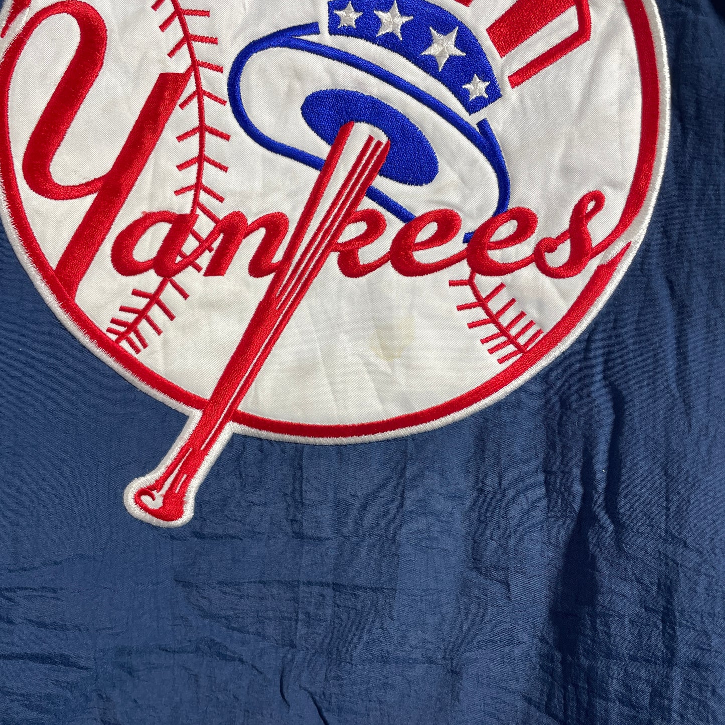 (M) 90’s STARTER x NEW YORK YANKEES Vintage MLB Padded Nylon Jacket / A1358N