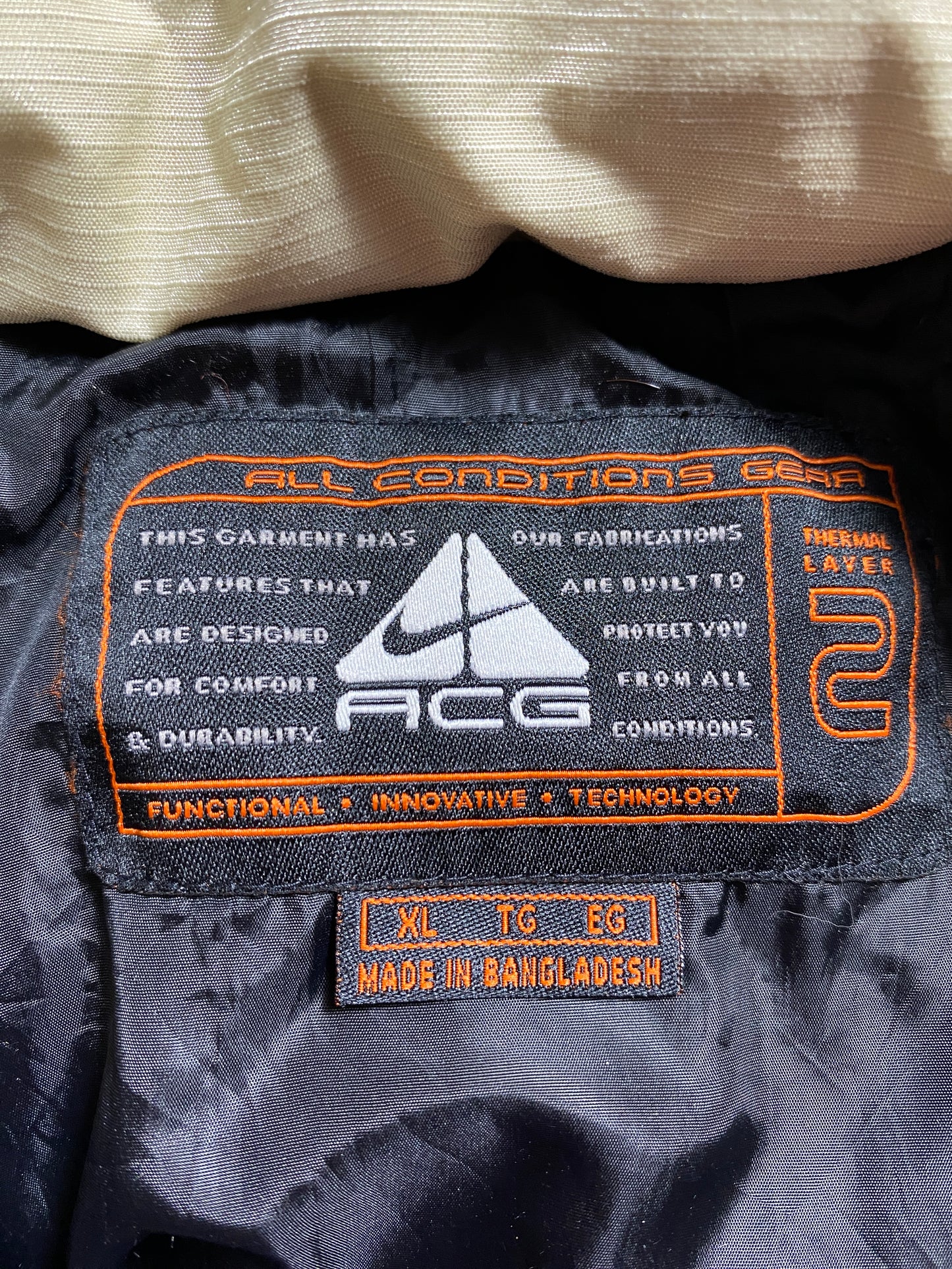 00’ NIKE Size XL Nylon Zip-up Vest / F4905N