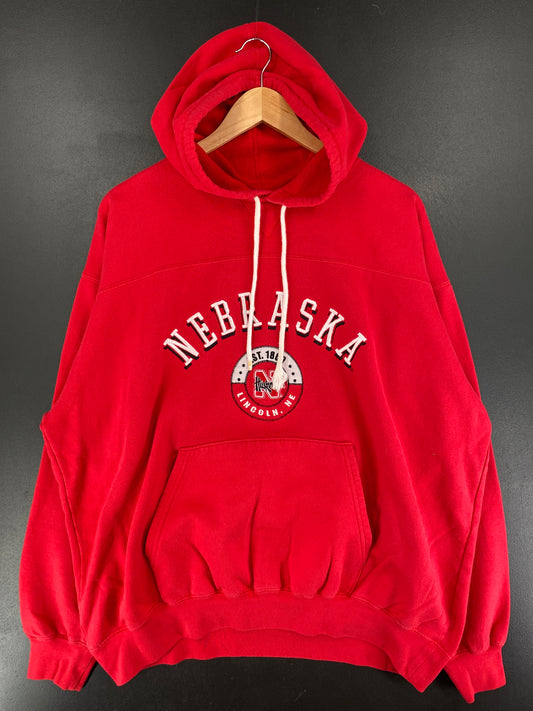 Vintage NEBRASKA HUSKERS Size Approx. XL College Sweat-shirt / F1391S