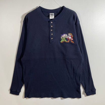 (M) Vintage DISNEY DWARFS Thermal Long Sleeve T-shirt / A1326T