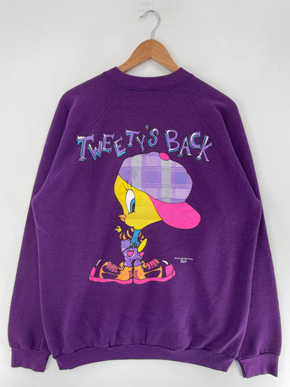 1995 LOONEY TUNES TWEETY Size No tag Approx. XL Sweat-shirt / G1289S