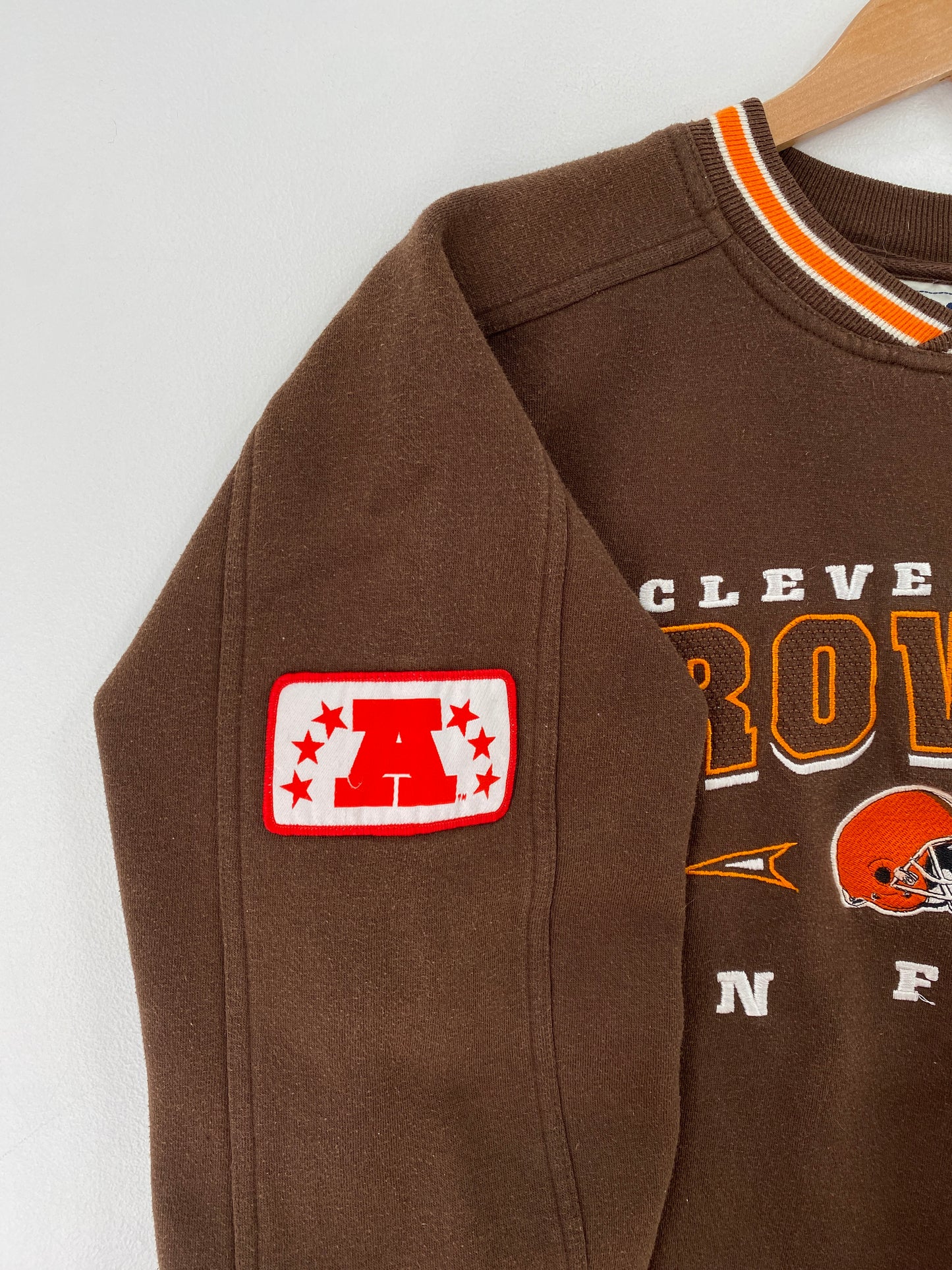 Vintage CLEVELAND BROWNS Size L NFL Sweat-shirt / G645S