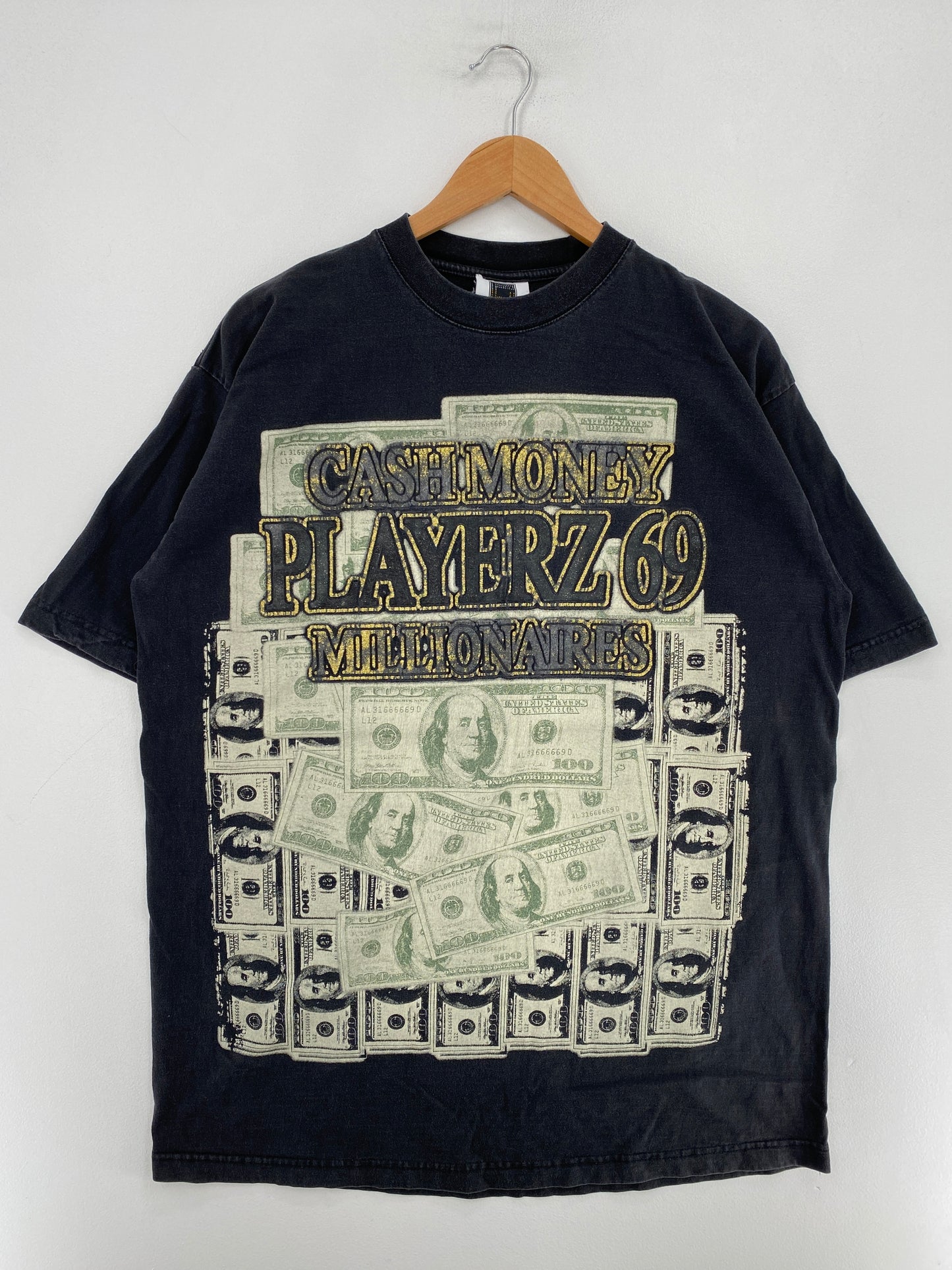 Vintage CASH MONEY PLAYERZ Size XL T-Shirt / G1615T