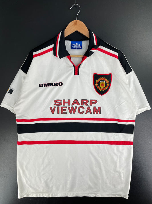 Vintage UMBRO SHARP x MANCHESTER UNITED Size XL Jersey T-Shirt / F7803T
