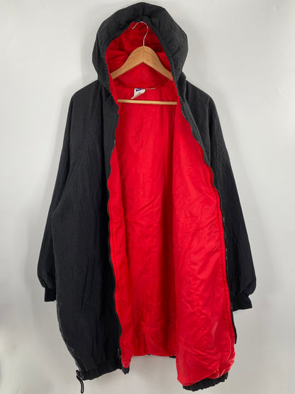 90’s NIKE FORCE Size No tag Approx. XL Nylon padded Zip-Up Jacket / G5897N