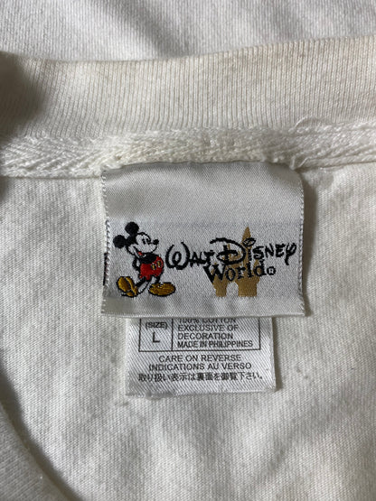 00' WALT DISNEY WORLD Size L Vintage T-Shirts / G3409T