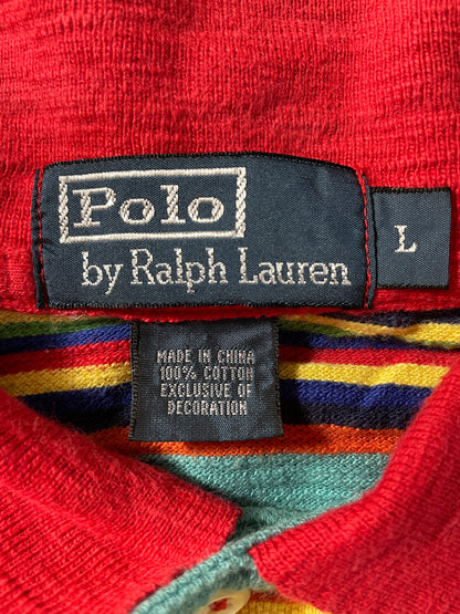.Vintage POLO RALPH LAUREN Size L Vintage Polo-Shirt / F2421T