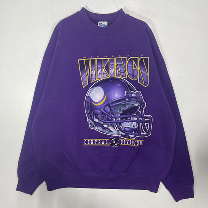 (XXL) 90’s MINNESOTA VIKINGS NFL Vintage SweatShirt / A1574S