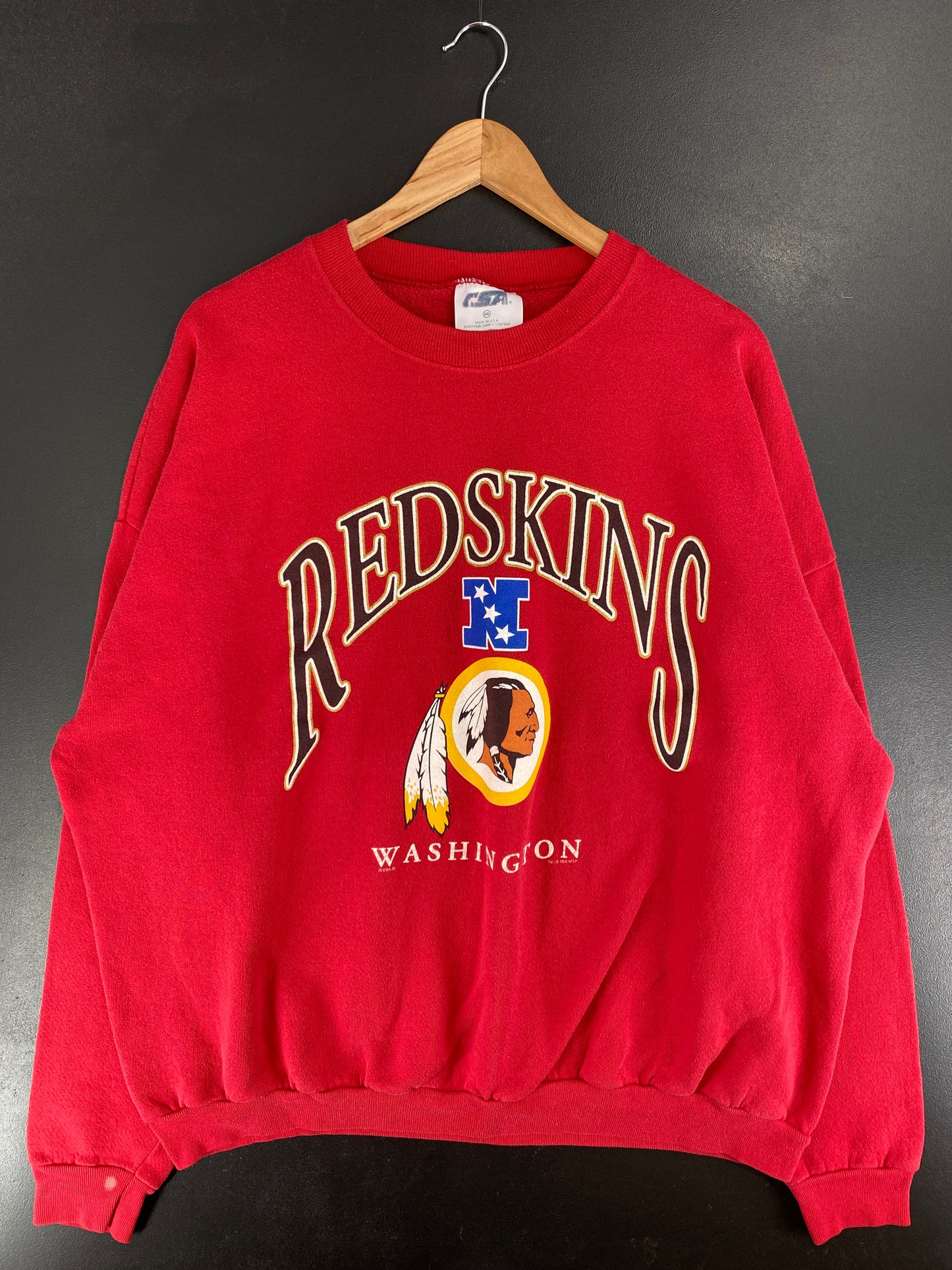 1995 WASHINGTON REDSKINS Made in USA Size XXXL Vintage NFL Sweat-shirt / F9154S